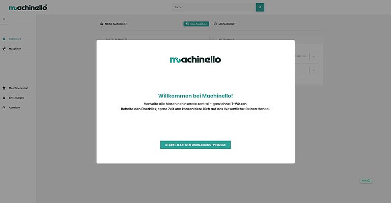 Los geht’s – Willkommen bei Machinello Los geht’s – Willkommen bei Machinello